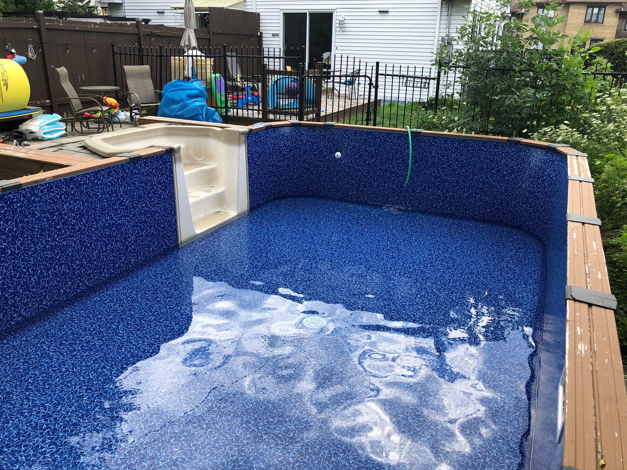 Après d'une rénovation de piscine à Laval